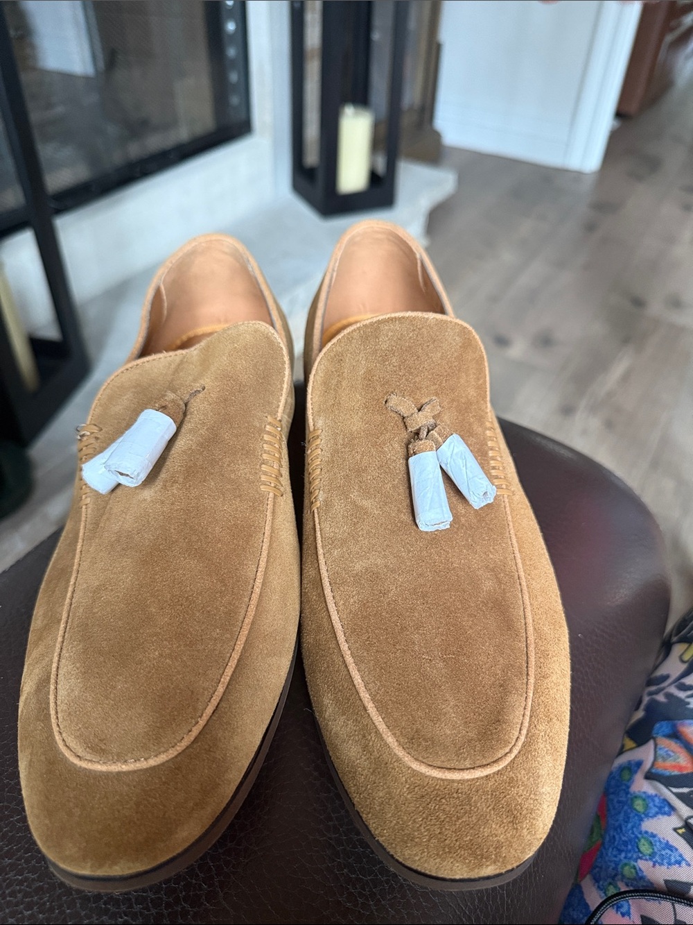 Steve Madden Men's Suede Tassel Loafers in Camel sz 11